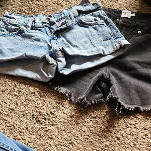 Short Bundle.  Size1 low Rise Baggy 3in Inseam.  Princess Polly Size 2 Black